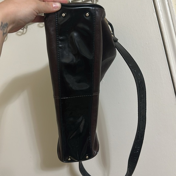 EUC Kate Spade Faux Leather Satchel Bucket Crossbody Bag - Picture 12 of 12